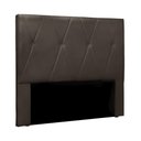 Ver imagem 1 de Cabeceira Para Cama Box Queen Aquilla 160Cm Veludo Marrom