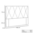 Ver imagem 2 de Cabeceira Para Cama Box Queen Aquilla 160Cm Veludo Marrom