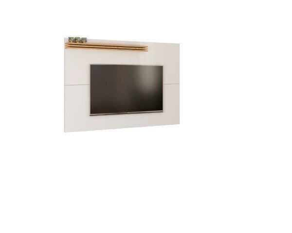 Rack com Painel Greco - Branco/Madeirado - 6