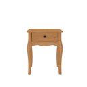 Ver imagem 5 de Mesa Cabeceira Madeira 01 Gaveta Corrediças Telescópicas Clássica Freijó Leone Idimex