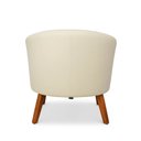 Ver imagem 5 de Poltrona Sala Decorativa Kit 2 Stella Pé Madeira Trapézio Castanho Suede Bege D03 - D’Rossi