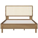 Ver imagem 1 de Cama Casal Palhinha Oslo 27055 Pes Madeira 152 Cm Hanover Artesano