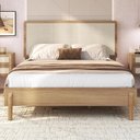 Ver imagem 2 de Cama Casal Palhinha Oslo 27055 Pes Madeira 152 Cm Hanover Artesano