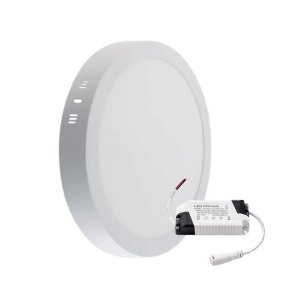 Luminária Painel Led 100-240v Embutir 220 Redondo 18w 3000k Demi