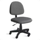 Ver imagem 1 de Cadeira Executiva Giratória Escritório Tecido com Rodízios