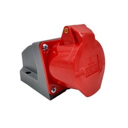 Tomada Industrial Sobrepor Vm 32a 3p+t+n 5206 380/440v IP44 6h (Steck) Soprano - 1