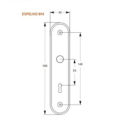Fechadura 814/33 Preto Fosco Interna Carpi Stam - 3