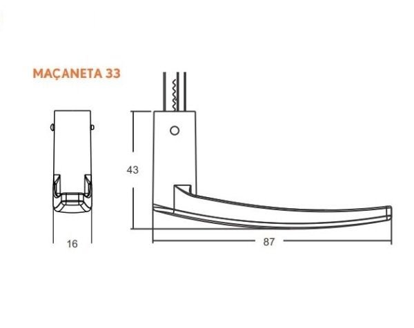 Fechadura 814/33 Preto Fosco Interna Carpi Stam - 4