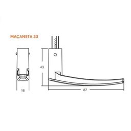 Fechadura 814/33 Preto Fosco Interna Carpi Stam - 4