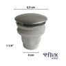 Valvula Click 1 1/4 Corpo Plastico Tampa Inox Flux Hidro - 4