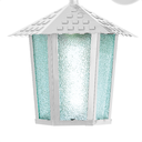 Ver imagem 3 de Kit 4 Arandela Colonial Sextavada Vidro Pontilhado E27 Bivolt Branco