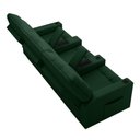 Ver imagem 2 de Poltrona do Papai Reclinável Cinema 3 Lugares Manual Baú Usb Haifa F05 Veludo Verde e - Lyam Decor
