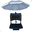 Ver imagem 1 de Cadeira para Barco Giratória Prática Dobrável com Suporte de Guarda Sol Preta