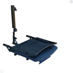 Cadeira para Barco Giratória Prática Dobrável com Suporte de Guarda Sol Preta - 8