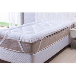 Pillow Top Toque de Plumas Casal Branco Niazitex - 3