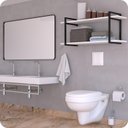 Ver imagem 2 de Prateleira Estilo Industrial Banheiro Parede Gnd Pb 100cm