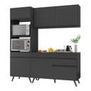Ver imagem 3 de Armário de Cozinha Compacta 3 peças MP3694.895 Veneza Multimóveis Preto
