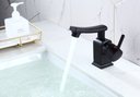Ver imagem 4 de Torneira Lavabo Banheiro Monocomando Modena Preta Emma Decor