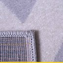 Ver imagem 4 de Tapete Retangular Grande 250 X 200 Cm Sala Quarto Reinassance Zig Zag Veludo Cinza- Clicklar