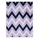 Ver imagem 2 de Tapete Retangular Grande 250 X 200 Cm Sala Quarto Reinassance Zig Zag Veludo Cinza- Clicklar