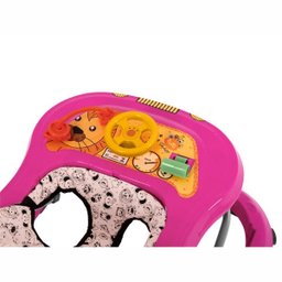 Andador Infantil Safari Tutti Baby Menina bebê Criança Rosa - 3