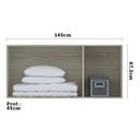 Ver imagem 3 de Maleiro Ponte Casal Luciane 3 Portas Prime Plus 145 Cm