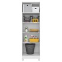 Ver imagem 4 de Kit 2 Armários Multiuso Organizador 2 Portas Astrid M07 Branco - Mpozenato