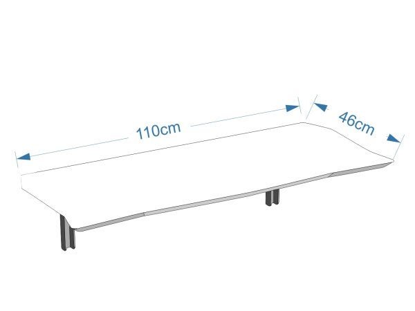 Mesa Dobrável 110 cm Linha Flat com 2 Banquetas - Cor Turquesa - 3