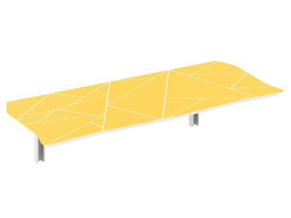 Mesa Dobrável 110 cm Linha Lux com 2 Banquetas - Cor Aspen Gold - 2