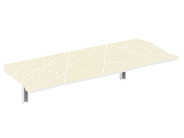 Mesa Dobrável 110 cm Linha Lux com 2 Banquetas - Cor Sweet Corn - 2