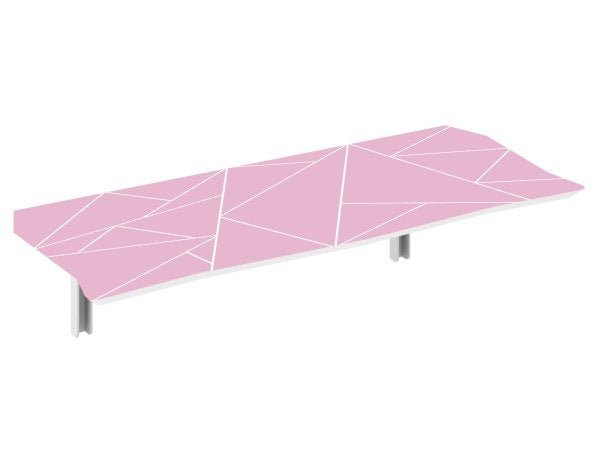 Mesa Dobrável 110 cm Linha Lux com 2 Banquetas - Cor Sweet Lilac - 2