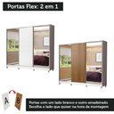 Ver imagem 3 de Guarda-roupa Casal 100% Mdf Madesa Royale 3 Portas de Correr com Espelho com Pés