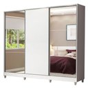 Ver imagem 4 de Guarda-roupa Casal 100% Mdf Madesa Royale 3 Portas de Correr com Espelho com Pés