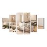Kit 6 Peças Conjunto de Espelhos Decorativos Para Sala Aparador Corredor Escritorio Quarto Cabeceira - 1