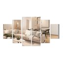 Ver imagem 1 de Kit 6 Peças Conjunto de Espelhos Decorativos Para Sala Aparador Corredor Escritorio Quarto Cabeceira