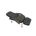 Ver imagem 5 de Poltrona Hospitalar Descanso Reclinável com Perneira Independente e Rodízios Preta