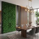 Ver imagem 2 de 24 Placas Artificiais Internas Ideal em Revestimento Premium com Folhagem Mista para Parede Verde 3D