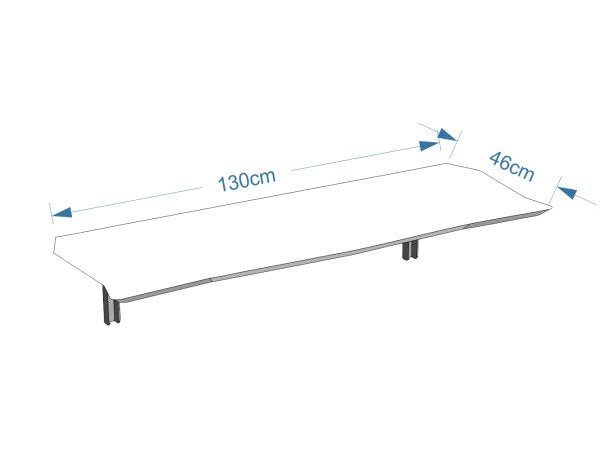 Mesa Dobrável 130 cm Linha Lux com 2 Banquetas - Cor Pepper Stem - 3