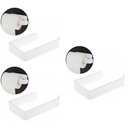 Ver imagem 1 de Kit 3 Portas Papel Higiênico Parede Acrílico Banheiro