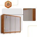 Ver imagem 5 de Guarda Roupa Casal Connor 3 Portas 4 Gavetas 6 Prateleiras Naturalle/off White