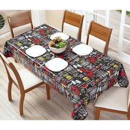 Toalha de Mesa Bar Boteco Quadrada 1,40x1,40 Barbecue - 2