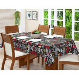 Toalha de Mesa Bar Boteco Quadrada 1,40x1,40 Barbecue - 1