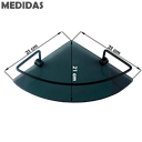 Ver imagem 4 de Kit Acessórios para Banheiro Quadrado Aço Inox 5 Peças + 2 Porta Shampoo Vidro Canto Preto Fosco Cód