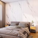 Ver imagem 1 de Painel Ripado Compacto 274x25cm Larg.: 01 Unid. (0,69m²) - Mdf - Talatto Painéis - Marmorizado