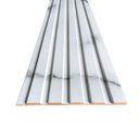 Ver imagem 4 de Painel Ripado Compacto 274x25cm Larg.: 01 Unid. (0,69m²) - Mdf - Talatto Painéis - Marmorizado