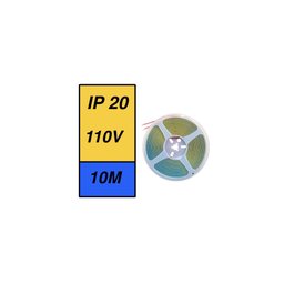Fita Led Cob 110v Direta 10m:branco Quente (3000k) - 5