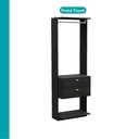 Ver imagem 3 de Closet Aberto 2 Gavetas Alasca Preto Touch Carraro