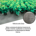 Ver imagem 4 de Rafia Carijó Preto Branco 3x10 Proteção de Solo com Ilhós