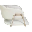 Ver imagem 4 de Kit 4 Cadeiras Veneza Jantar Base Aço Carbono Espuma D28 Tecido 407 - Base Champagne