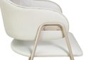 Ver imagem 4 de Kit 4 Cadeiras Veneza Jantar Base Aço Carbono Espuma D28 Tecido 407 - Base Champagne